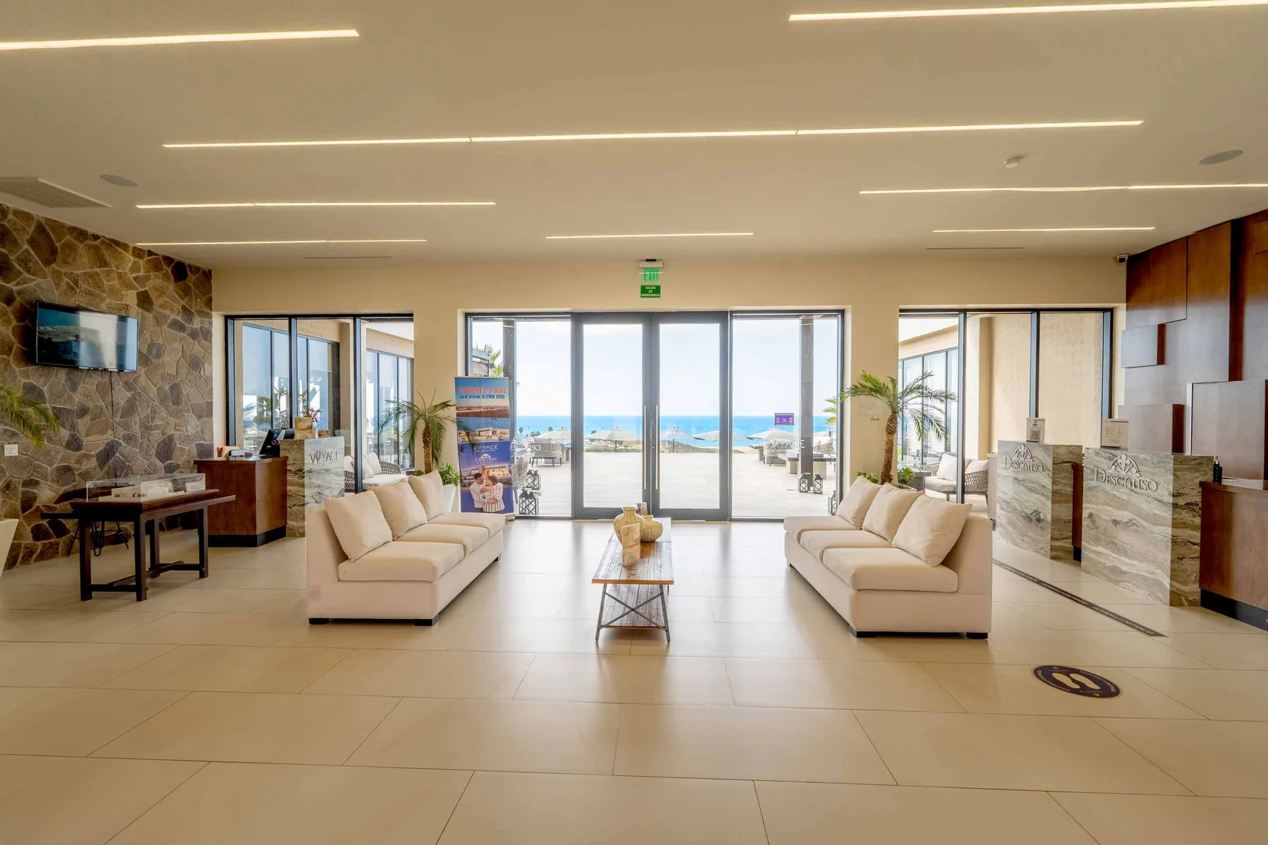 Loma Serena lobby with Pacific view